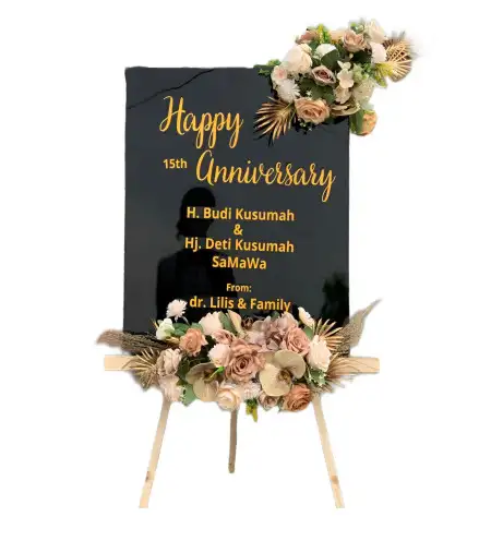Papan Bunga Akrilik Wedding Venue Kemang Bogor